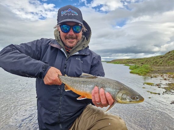 Fishing in Iceland Arctic char